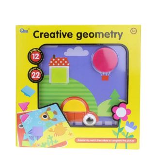 【安娜貝爾】幾何圖形拼圖 幾何圖形配對 /桌遊 早教玩具 拼圖遊戲 幾何圖形 手眼協調訓練 親子互動