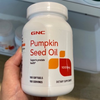 【Star代購】 GNC Pumpkin Seed Oil 1000 MG 南瓜子 南瓜籽 南瓜籽油 100顆