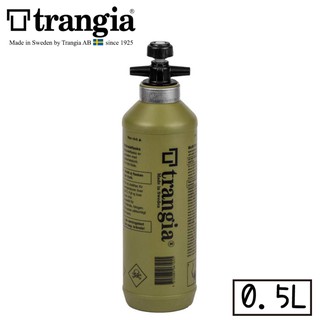【Trangia 瑞典 Fuel Bottle 0.5L 燃料瓶《橄欖綠》】506105/汽油瓶/燃油罐/汽化/悠遊山水