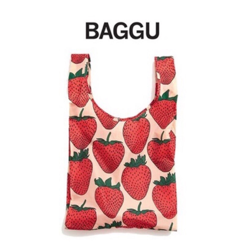 轉賣 ||  沙發選物 || Baggu 草莓購物袋 S號 現貨