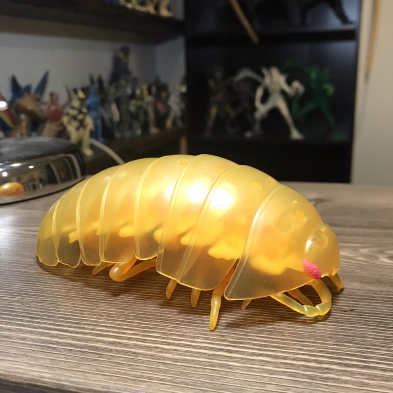 二手 BANDAI 鼠婦 巨大潮蟲P2 扭蛋玩具 透明橘色