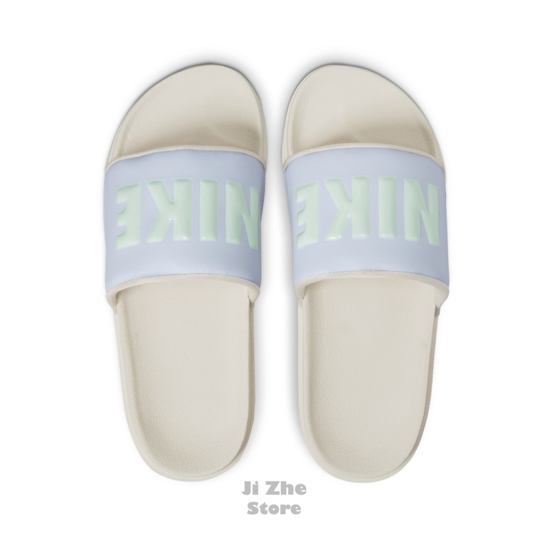 【吉喆】 Nike Offcourt Slide 女款 寶寶藍 立體 LOGO 軟底 拖鞋 一片拖 BQ4632-012