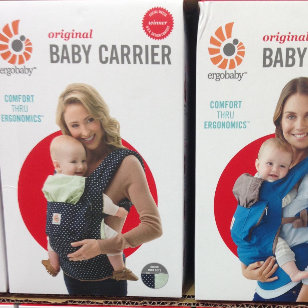 Costco Ergobaby 原創款 揹巾 黑點點