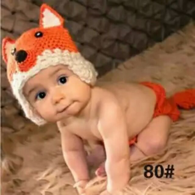 寶寶造型服~小狐狸兩件組╭。☆║團拍║攝影║嬰兒寫真║☆。0８３