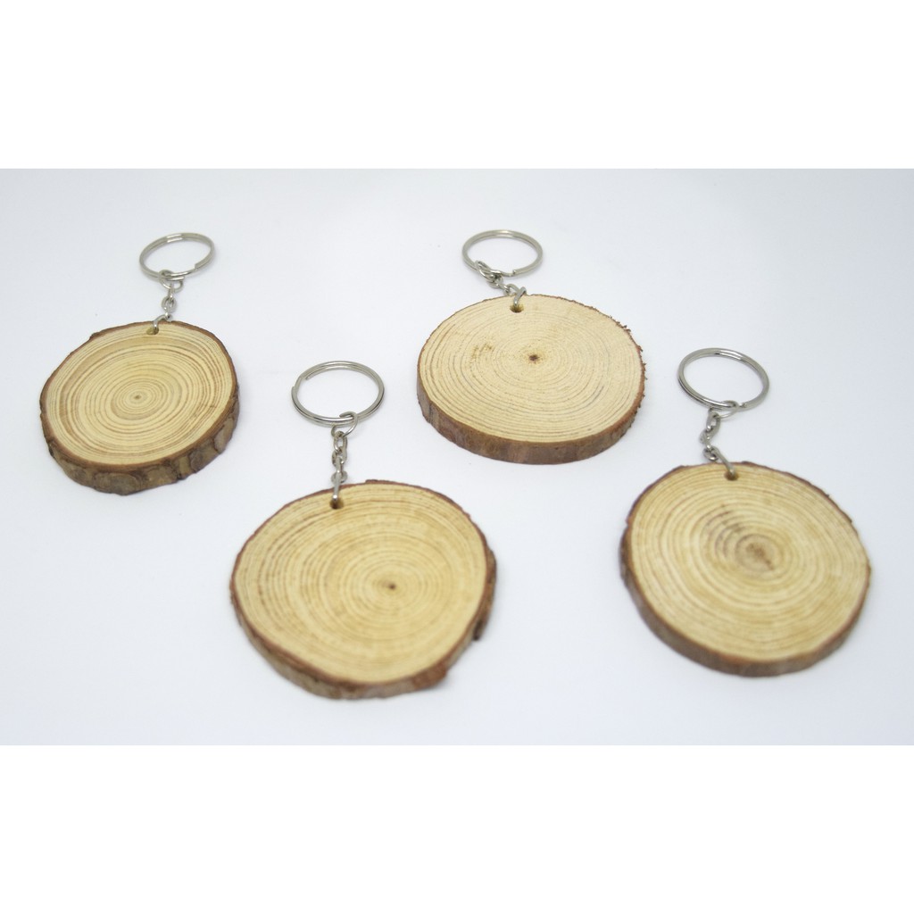 木製鑰匙圈/樹皮鑰匙圈