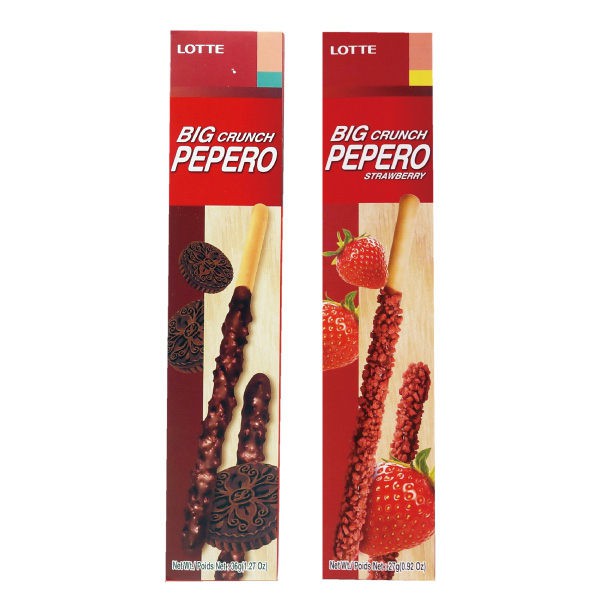 LOTTE PEPERO 爽脆巨型巧克力棒 36g 兩款可選【櫻桃飾品】【26412】