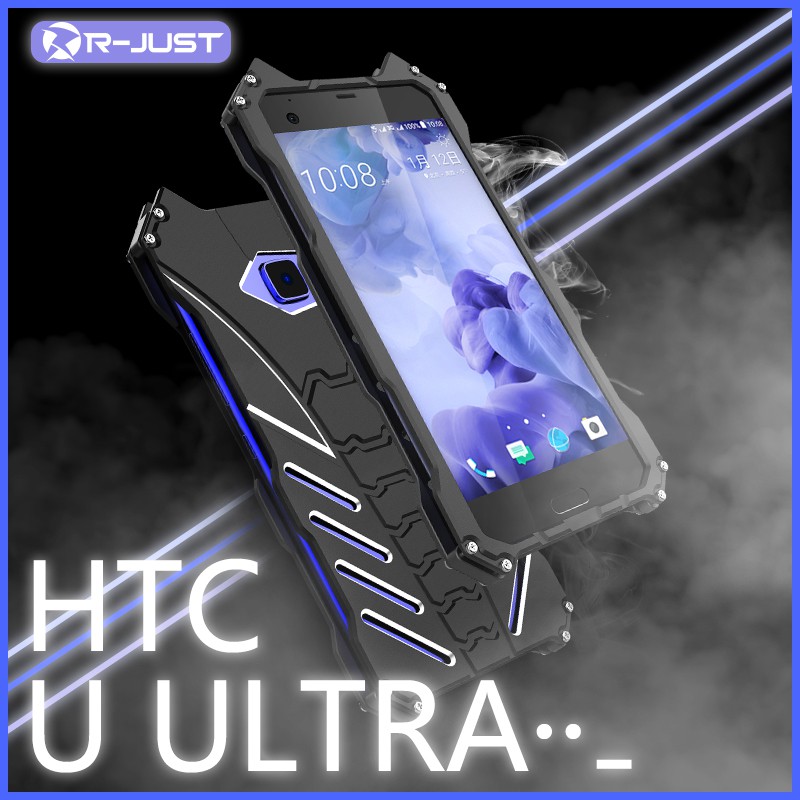 R Just 適用於htc U11 Plus保護殼適用於htc U11 U11 手機殼u11蝙蝠俠鋁合金屬邊框防摔 蝦皮購物