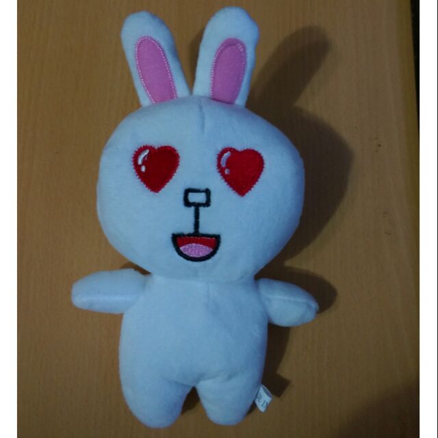 娃娃機 戰利品 LINE 白色 兔兔 兔子 熊 娃娃 玩具 玩偶 有吸盤 兔兔珠珠小娃娃 擺設 收藏