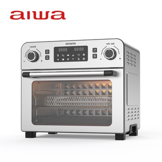 【 AIWA 日本愛華 】氣炸烤箱 AF023T (黑/銀)