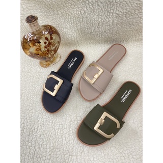 👡熱銷👡臺灣製 時尚簡約 一字拖 金屬釦環 止滑 耐磨 平底拖鞋 平底涼鞋 拖鞋女外出