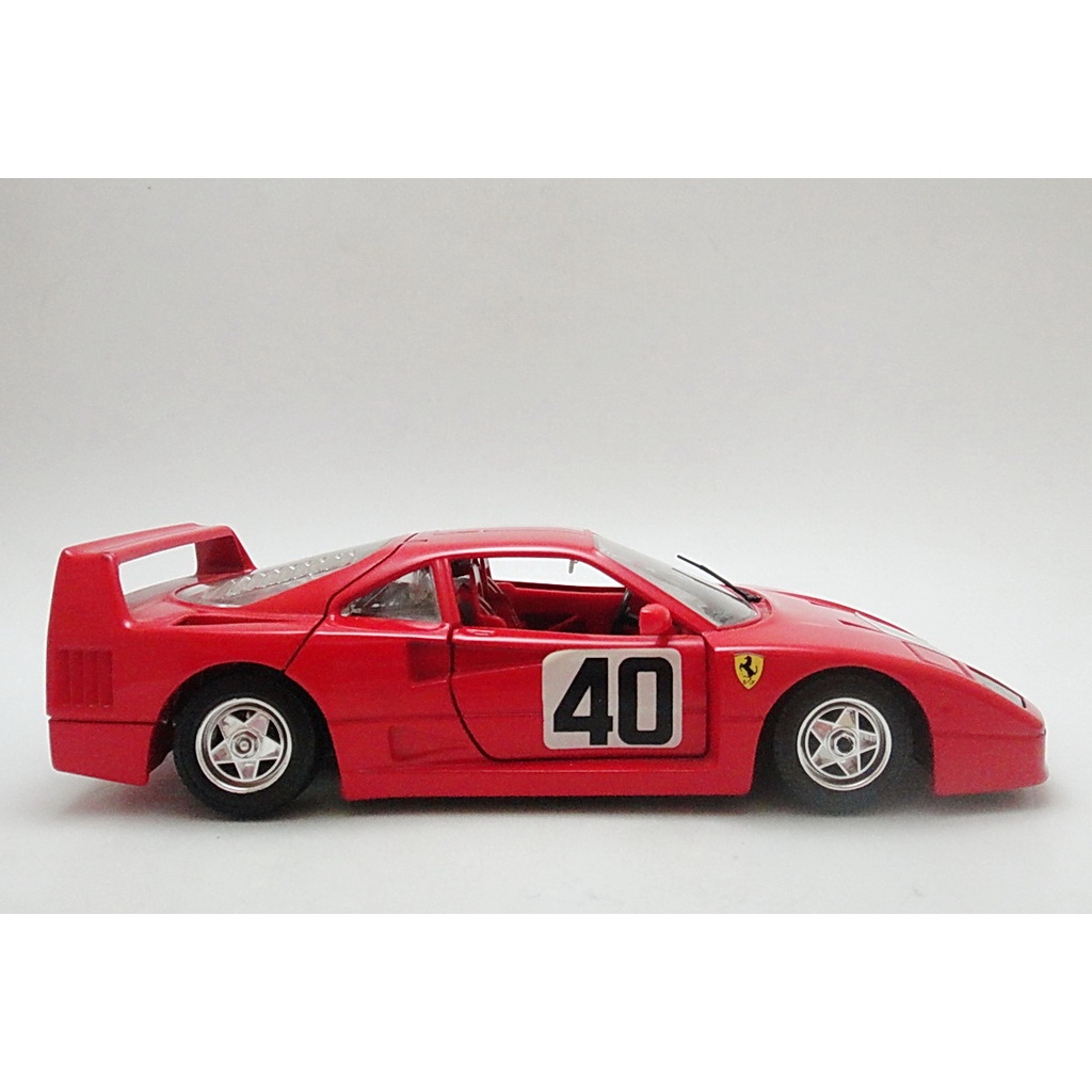 【拾年之路】 義大利製Bburago Ferrari法拉利F40跑車模型(1:24)(免運)