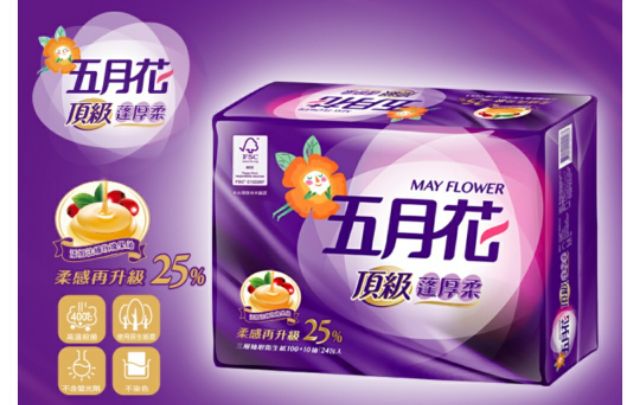五月花頂級蓬厚柔三層抽取衛生紙 110抽x24包x3袋 箱 玫瑰果油 蝦皮購物