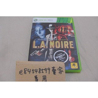 XBOX360 X360 黑色洛城 L.A. Noire 亞版英文版 二手良品