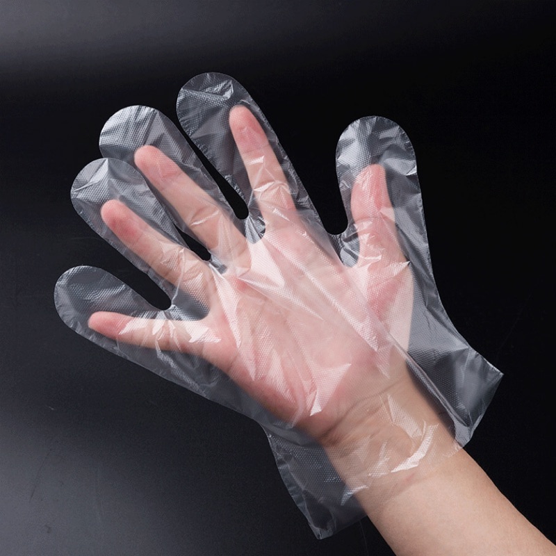 通用手套 100入拋棄式薄款手套 環保衛生優質一次性手套 透明薄膜PE手套 美容家務清潔衛生手套