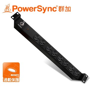 PowerSync 群加 1U8座15A/20A基本型機架電源排插/PDU/延長線/臺灣製造/3M(TE8B0030)