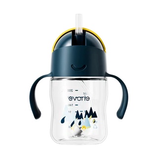 【evorie】Tritan 360度防漏吸管學習水杯200ml(6m+) 小蜜蜂 /澳洲獲獎設計/嬰兒學飲杯