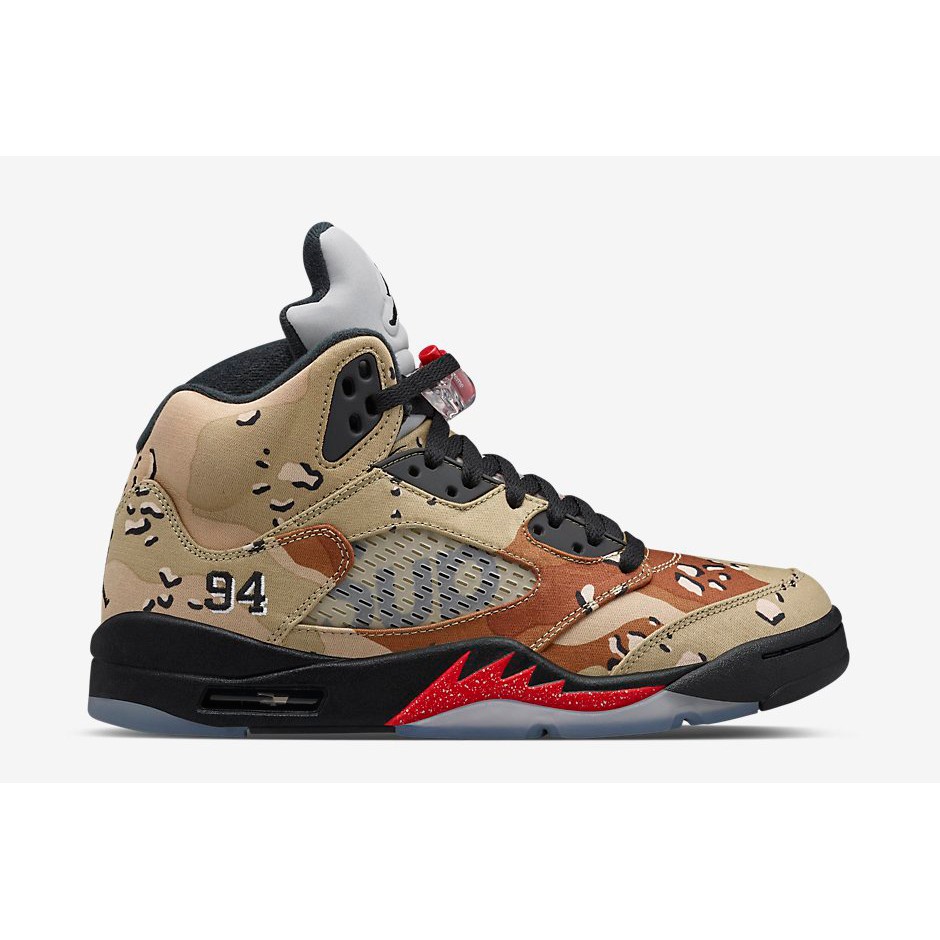 Quality Sneakers - Supreme x Air Jordan 5 迷彩 沙漠 824371-201