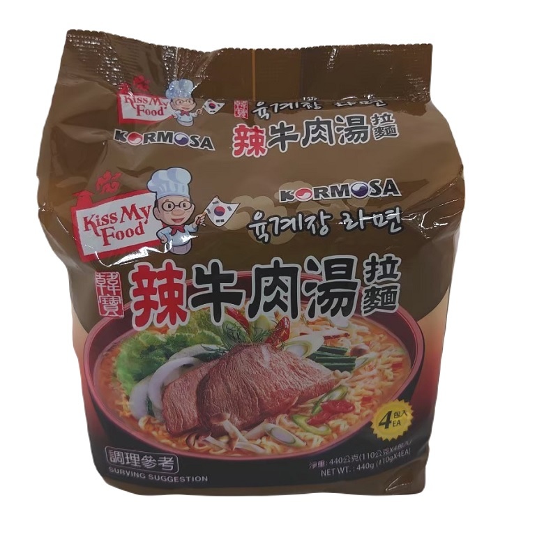 KORMOSA 辣牛肉湯拉麵(110X4包/袋)[大買家]