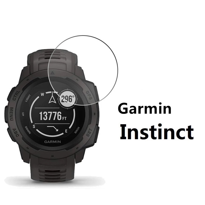 3 件裝 Garmin Instinct 戰術透明超膜鋼化玻璃智能手錶保護屏幕保護膜