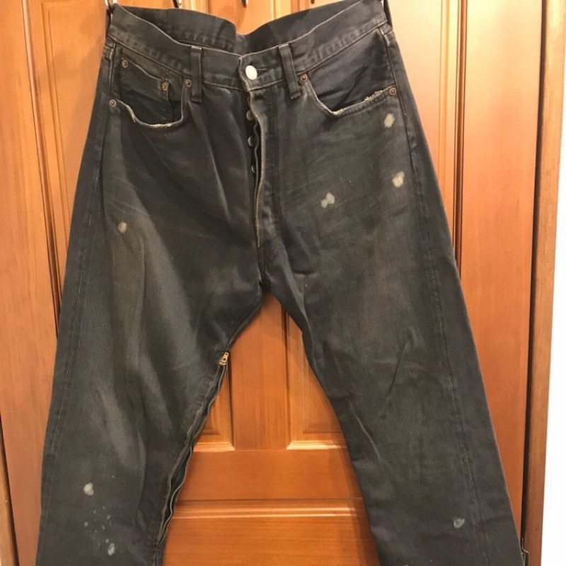 Levis LVC 55501 潑漆  油漬 污漬 RED 501  LEJ 窄版繭型牛仔褲