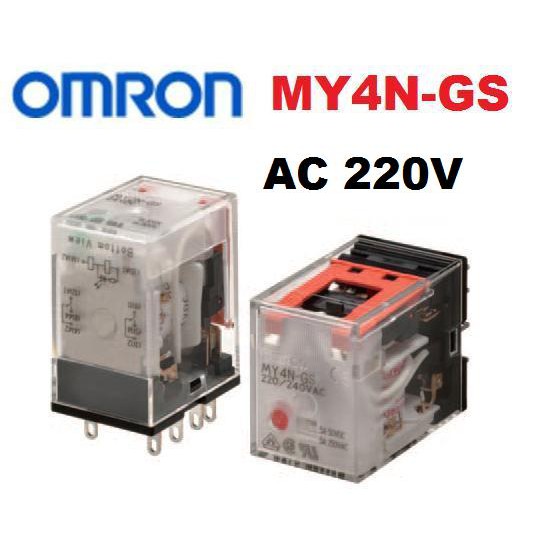 MY4N-GS AC220V 歐姆龍OMRON 帶燈繼電器 RELAY 替代MY4N-J~NDHouse