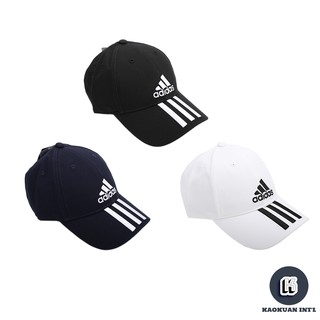 ADIDAS 6P 3S CAP 愛迪達 基本款 Logo 老帽 三線 白 黑 藍【高冠國際】