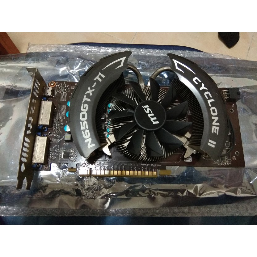 MSI NVIDIA GTX 650 TI 二手良品 GTX-650 TI OC 1G-DDR5 獨顯 1G 顯示卡