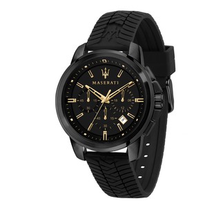MASERATI 瑪莎拉蒂 經典三眼計時矽膠錶帶腕錶44mm(R8871621011)