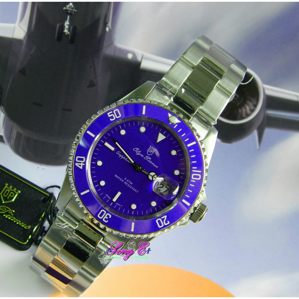 OP奧柏 899831MS 高檔陶瓷錶框 品牌就是保證 藍寶石水晶鏡片 超酷帥氣水鬼錶款