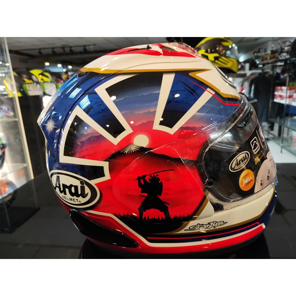 瀧澤部品日本arai Rx 7x 全罩安全帽pedrosa 侍spirit 藍小丹尼26 頂級輕量透氣 蝦皮購物