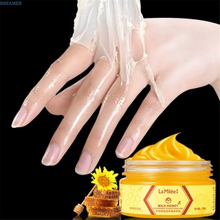 【DREAMER】牛奶蜂蜜滋養嫩手蠟牛奶蜂蜜手膜手蠟保濕美白護膚去角質老繭手膜手部護理霜110g