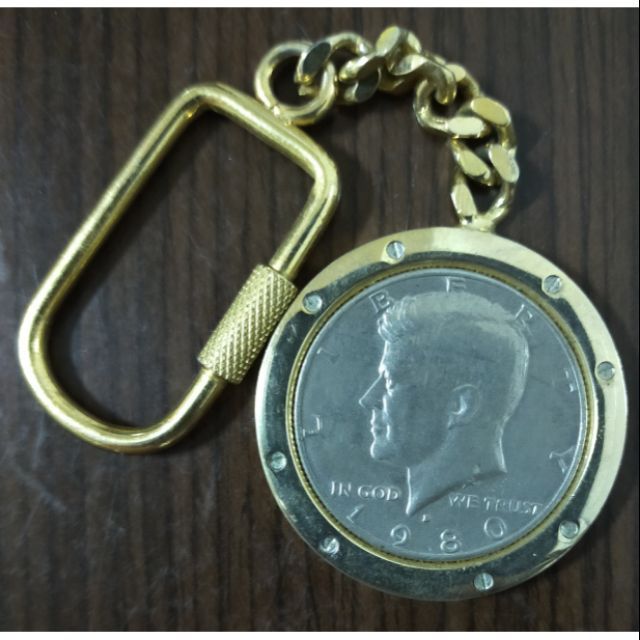 美國1980年甘迺迪半圓銀幣一枚(保真)