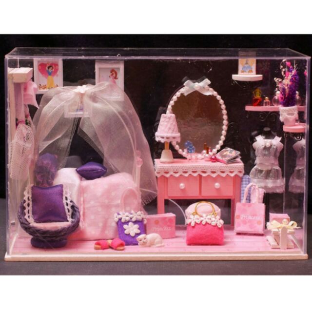 【愛寶貝童趣屋】diy小屋 手工模型屋 袖珍屋 娃娃屋材料包/夢幻公主房