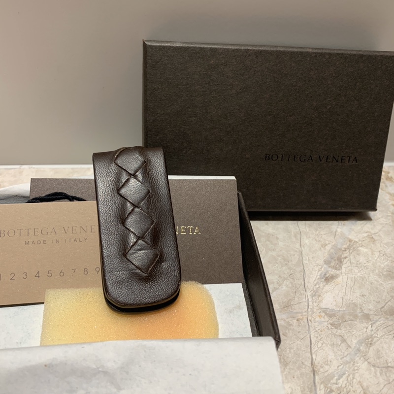 二手精品 Bottega Veneta BV羊皮編織鈔票夾