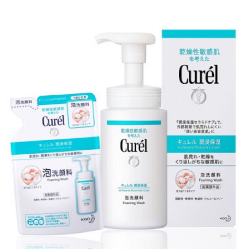 🌟現貨🌟日本直購 花王 【Curel】珂潤 泡泡洗顏慕斯  罐裝 150ml / 補充包 130ml