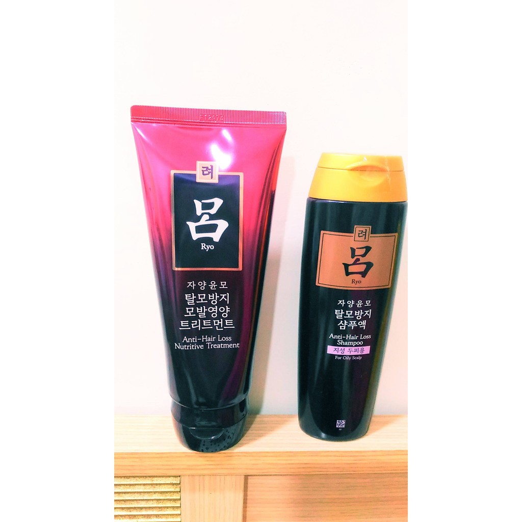 現貨 韓國 漢方 呂Ryoe 滋養防脫髮修護髮膜+洗髮精(紫瓶)