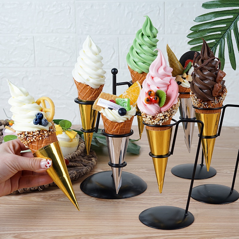 ☁☁仿真冰淇淋水果蛋糕模型裝飾擺件甜筒冰激凌櫥窗蛋撻拍攝道具SW