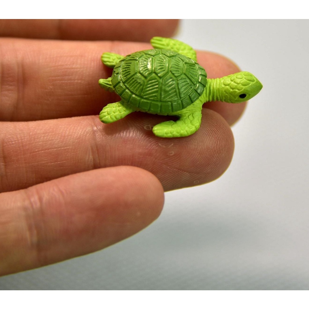 阿姬寶&gt;GA665-外貿散貨尾單海龜烏龜微縮景觀模型擺件 青蛙 蝸牛 模擬動物