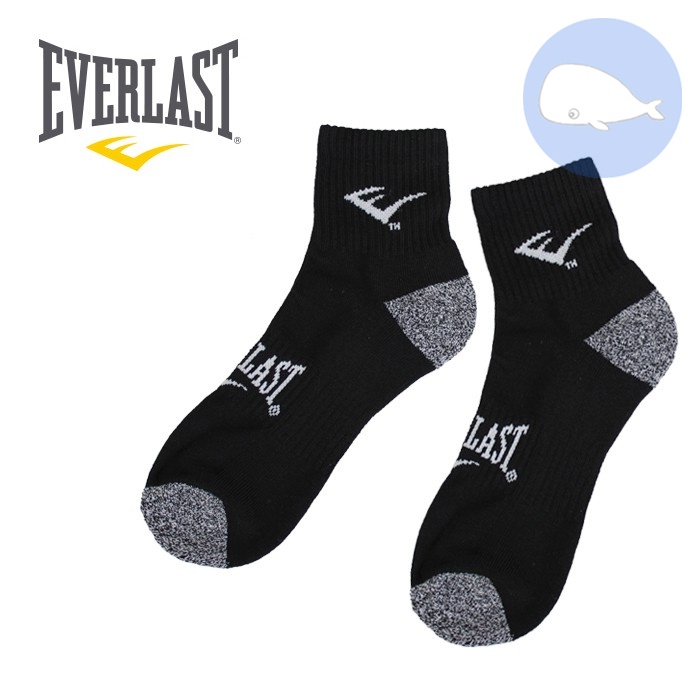 【小鯨魚包包館】EVERLAST 襪子 40213502 男襪 26-29 cm 短襪 厚底短襪