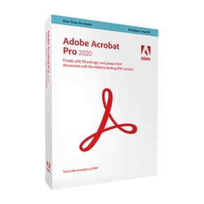 Adobe Acrobat Pro 2020 中文商業盒裝完整版(Windows and macOS 永久授權版)
