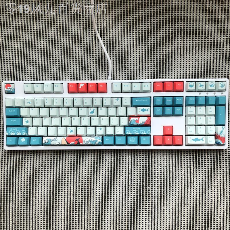 卍104 108鍵雙色pbt熱升華機械鍵盤鍵帽oem高度cheery軸十字口花旦 蝦皮購物