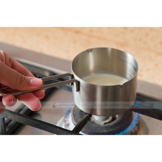 【快速出貨】BreadLeaf 316不鏽鋼奶油加熱杯 可加熱量杯 小奶杯 刻度量杯 果醬烘焙鋼杯 (小)