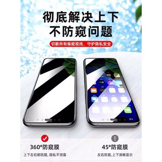 iPhone14 Pro防窺XR蘋果13 12 XS Max四面360度鋼化防窺膜7/8Plus防偷窺