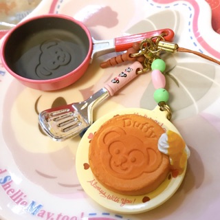 日本迪士尼 Disney 絕版 海洋迪士尼 情人節限定 Duffy 達菲 雪莉玫 鬆餅 平底鍋 甜點 吊飾 鑰匙圈