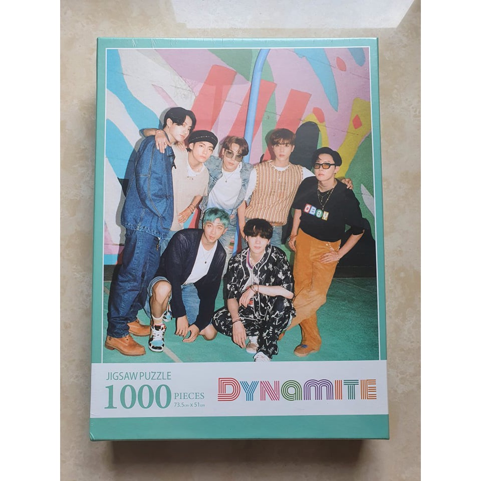 防彈少年團 BTS RM JIN SUGA JHOPE JM V JK 1000片拼圖 官方Dynamite 小卡 全新