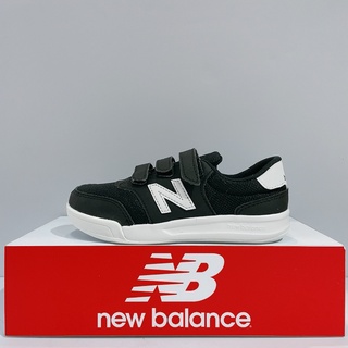 New Balance 60 中童 黑白 皮革 魔鬼氈 舒適 運動 休閒鞋 PVCT60TB