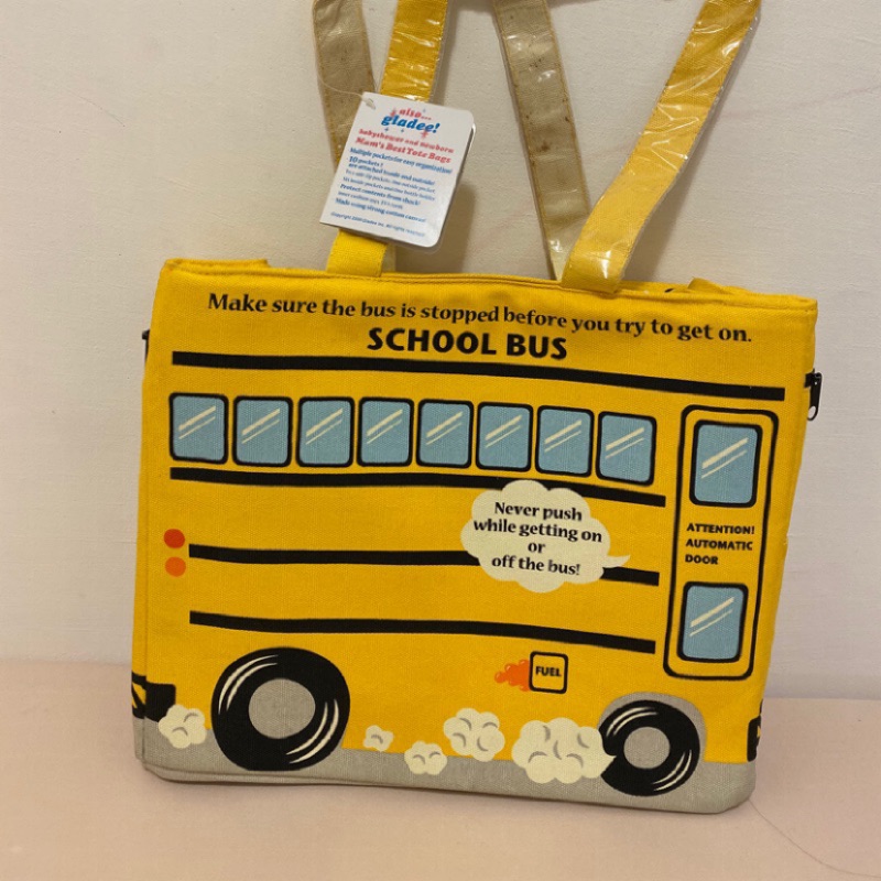 Gladee school bus 媽媽包 托特包 保溫袋 大容量