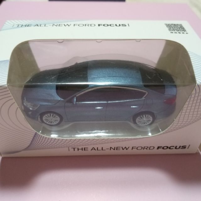 現貨 1/43 2019最新 台灣福特原廠 Ford New focus 模型車 迴力車 玩具車 福克斯 塑膠製 四門款