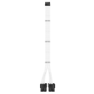 EZDIY-FAB 18AWG 12 to 8pin PSU電供延長編織線-30cm (不適用12VHPWR顯示卡介面)