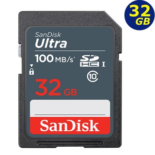 SanDisk 32GB 32G SDHC Ultra 100MB/s SD UHS U1 C10 儲存裝置